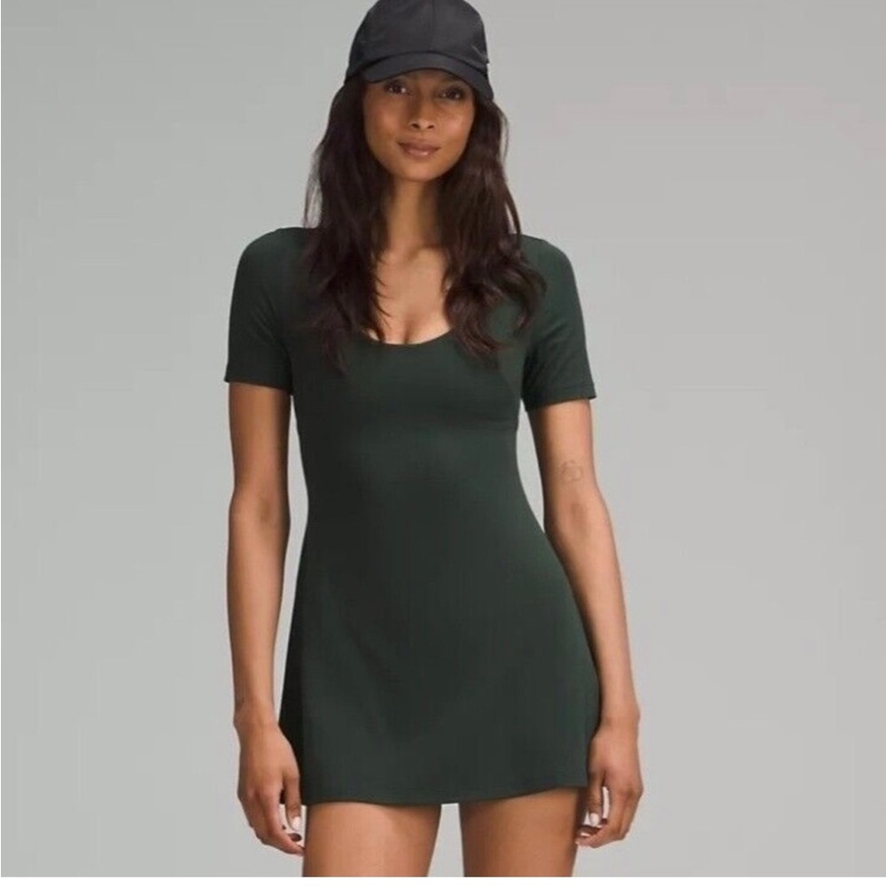 NWT Lululemon Align Short Sleeve Dress in
Legacy Green